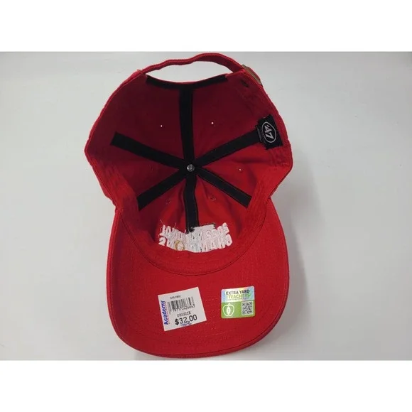 University of Georgia Bulldogs 2022 National Champions 47 Brand Hat Cap NCAA Red - Picture 9 of 11